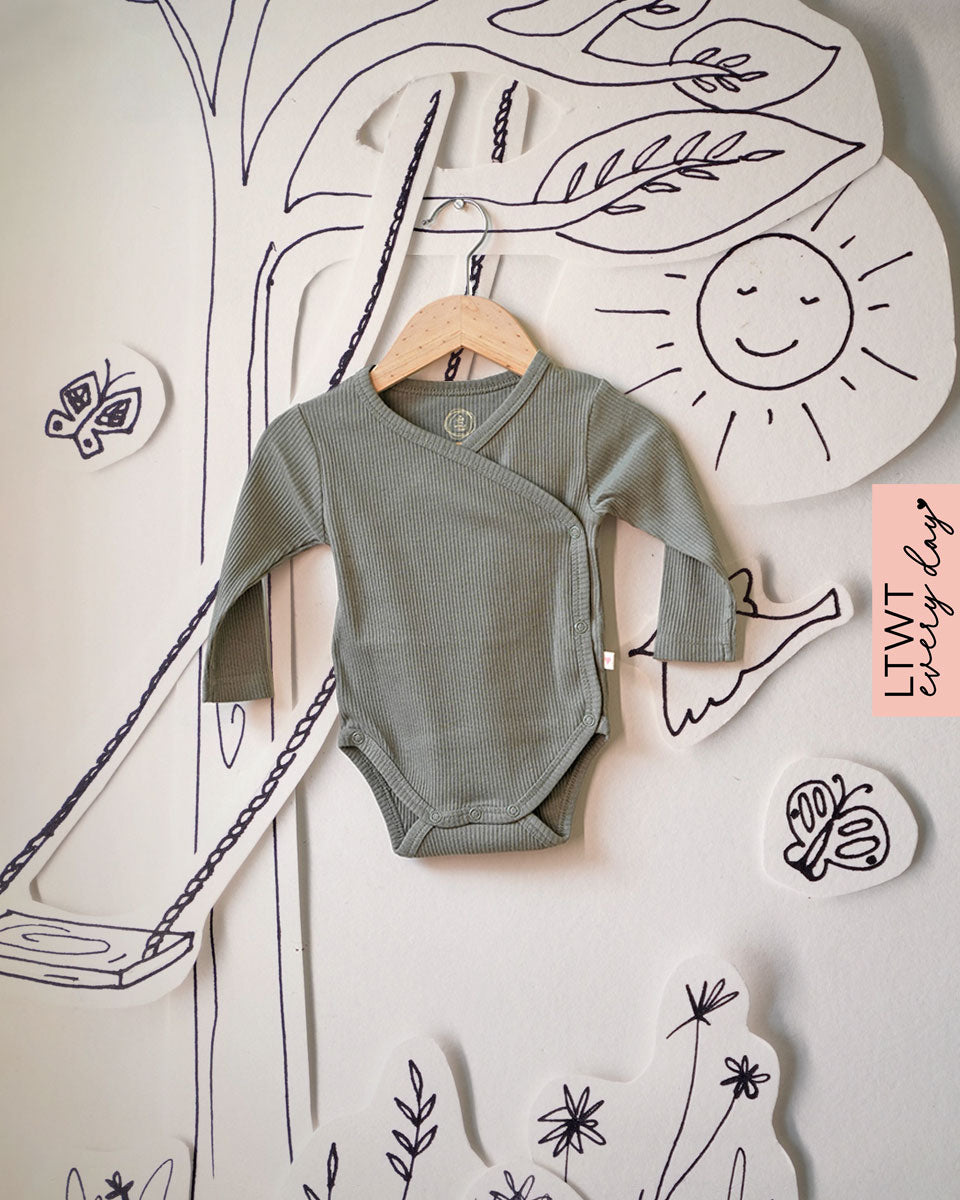 Baby-romper-for-girls-boys-olive-green