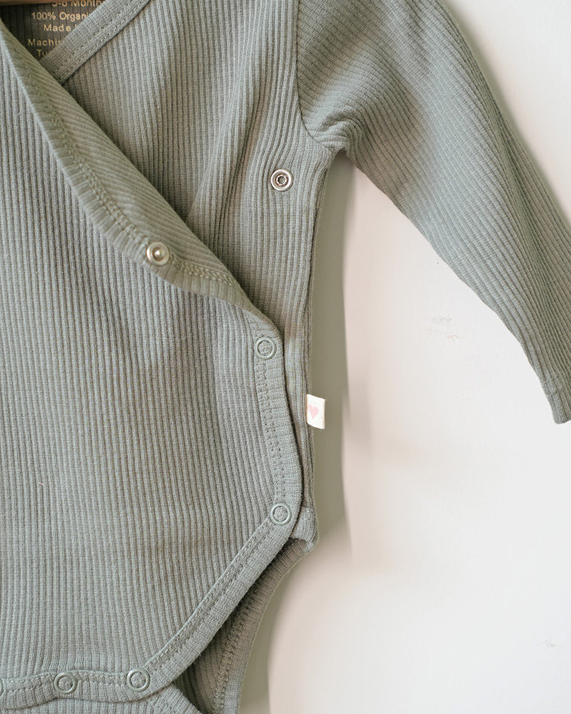 Baby-romper-for-girls-boys-olive-green