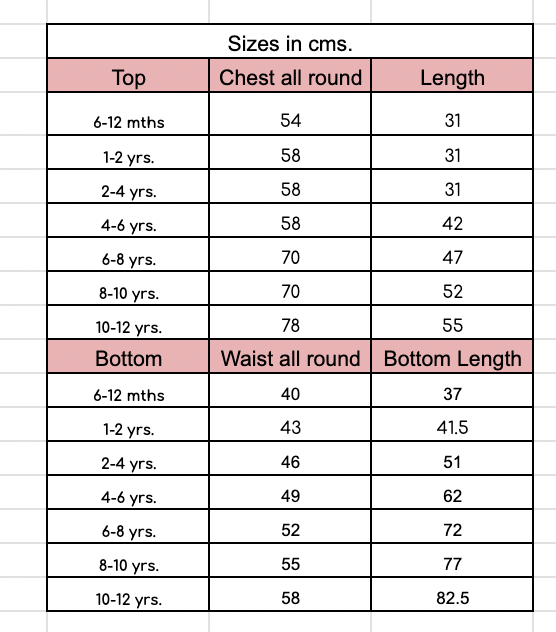 Size guide