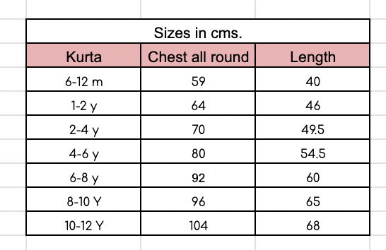 Size guide
