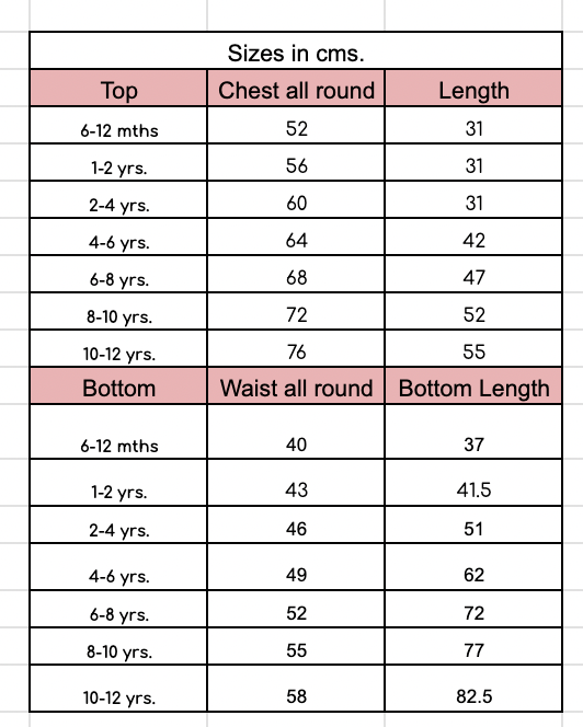 Size guide