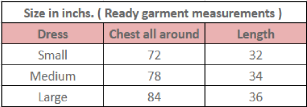 Size guide