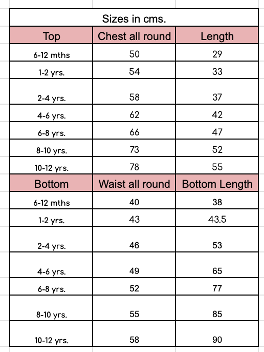 Size guide