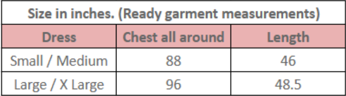 Size guide