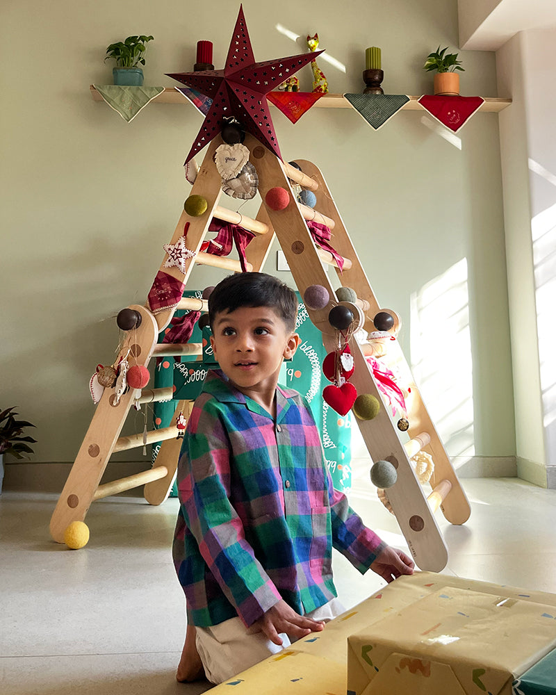 Cloud drift oversized shirt in handwoven cotton