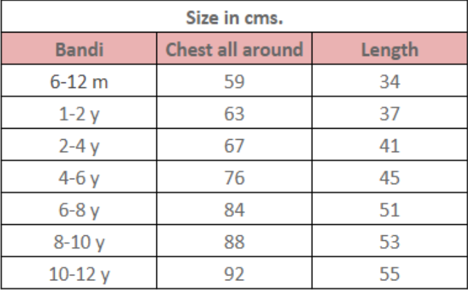 Size guide