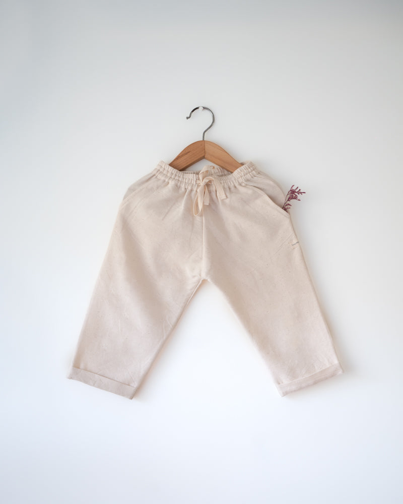 Rain Drops keep falling' unisex pyjamas in handwoven kora cotton