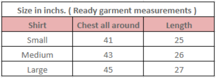 Size guide