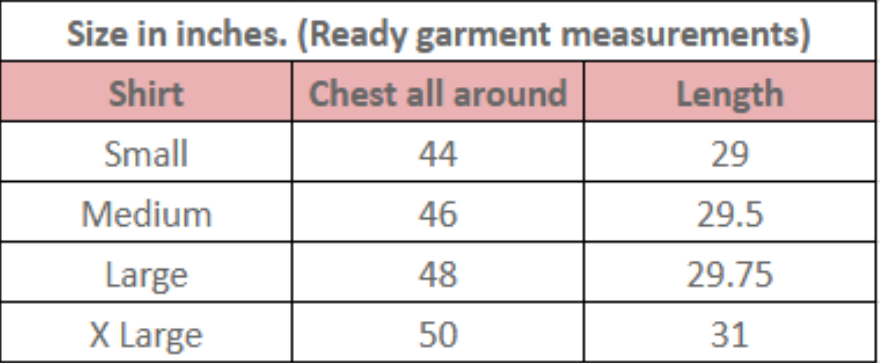 Size guide