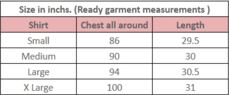 Size guide