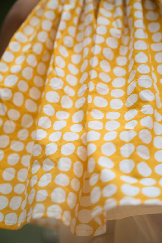 girls-salwar-kurta-coord-set-in-yellow-polka-hand-block-print-flare-details