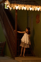 girls-twirl-short-skirt-green-hand-block-print 
