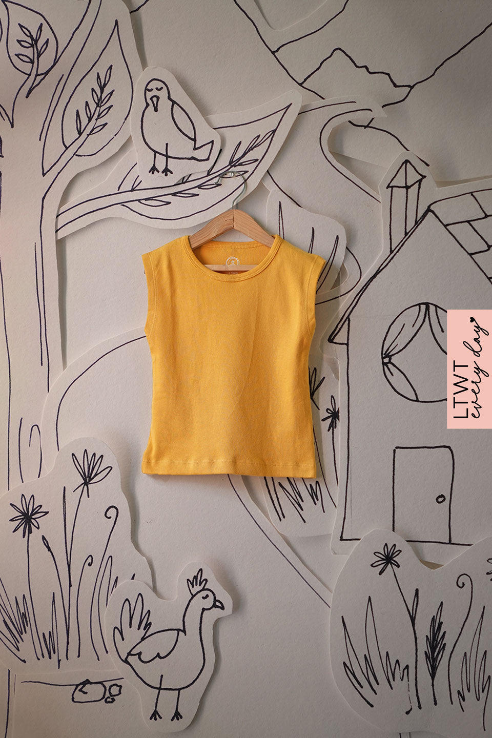 Girls-boys-tee-in-yellow
