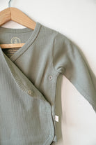 Baby-romper-for-girls-boys-olive-green